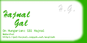 hajnal gal business card