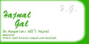 hajnal gal business card